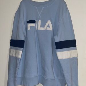 Fila Light Blue Crew Neck Sweater